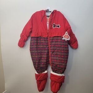 Vintage child snow suit hush puppies